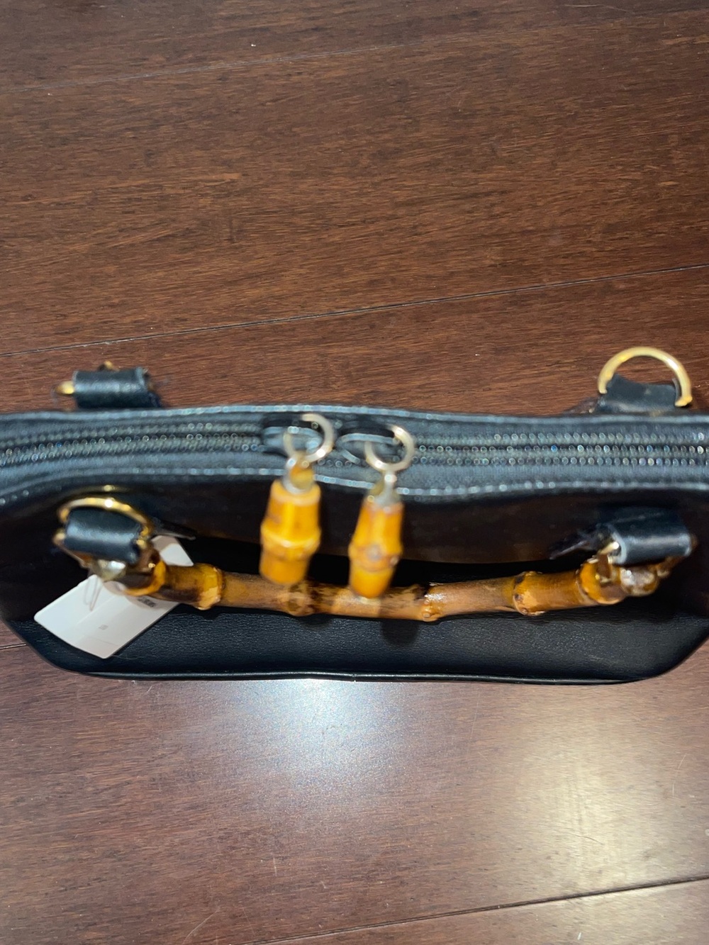 Gucci black bag with bamboo handles - Picture 14 of 16